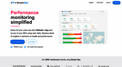 simpleops.io - simple website performance and uptime monitoring