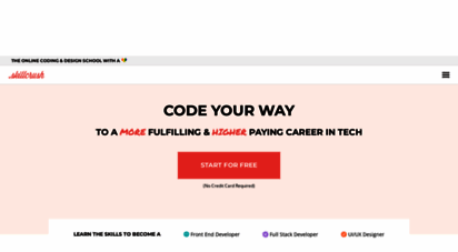 skillcrush.com - skillcrush  learn to code. land the job. change your life.