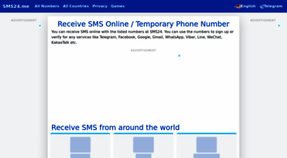 sms24.me - receive sms online  temporary phone numbers
