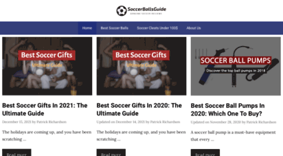 soccerballsguide.com - soccer balls guide - best soccer equipment reviews