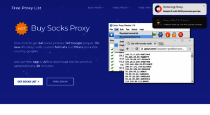 socks-proxy.net - socks proxy - free socks5 and socks4 proxy list
