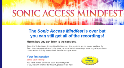 sonicaccessmindfestevent.com