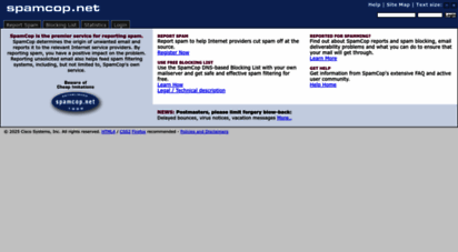 spamcop.net - spamcop.net - beware of cheap imitations