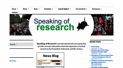 speakingofresearch.com - speaking of research  improving understanding about animal research / animal testing