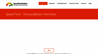 speedtestonline.pl - test łącza internetowego - sprawdź prędkość i szybkość internetu - speed test online