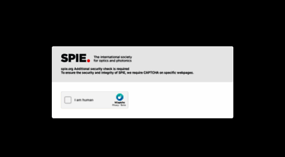 spie.org - spie homepage