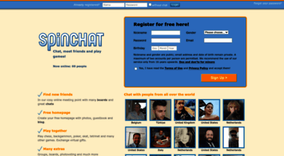 spinchat.com - spinchat.com - free chat, meet friends, play games online