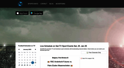 sporteventz.com - sporteventz  live sports schedule on tv