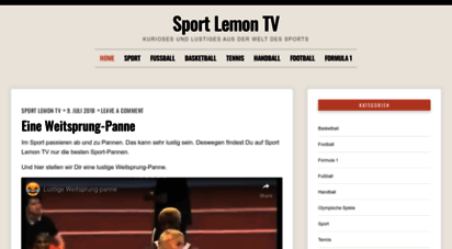 sportlemontv.de - sport lemon tv - kurioses und lustiges aus der welt des sports