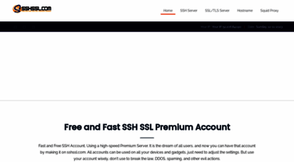 sshssl.com - free and fast ssh ssl premium account - sshssl.com