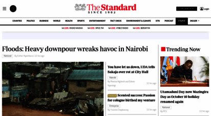 standardmedia.co.ke - the standard - breaking news, kenya news, world news and videos