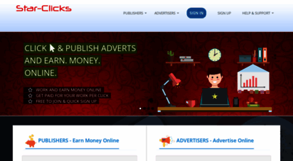 star-clicks.com - earn & make money online get paid by paypal bank transfer