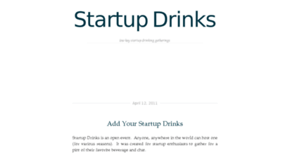 startupdrinks.com