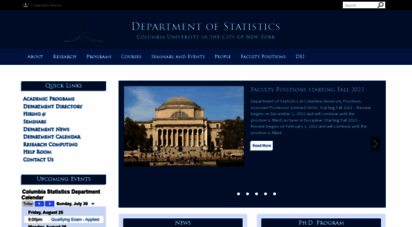 statistics.columbia.edu - department of statistics