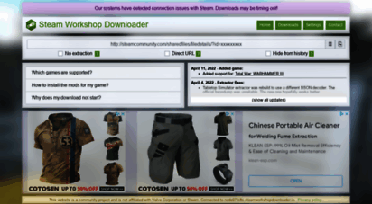 steamworkshopdownloader.io - steam workshop downloader :: io