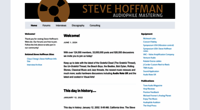 stevehoffman.tv - stevehoffman.tv - home of audiophile ing engineer steve hoffman