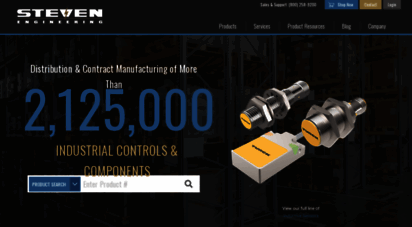 stevenengineering.com - leading distributor of electronic components, electric parts, pneumatics, and industrial automation products from leading manufacturers