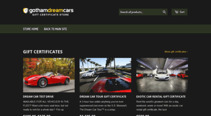 store.gothamdreamcars.com