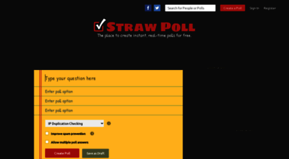 strawpoll.me - straw poll