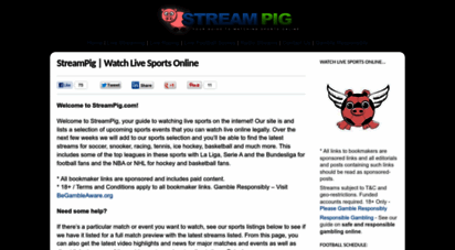 streampig.com - stream pig  watch live sports online