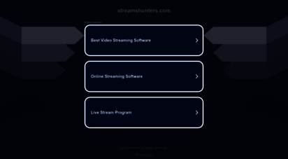 streamshunters.com - streamhunter - live streaming video / watch sport