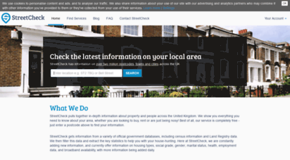 streetcheck.co.uk - find your postcode and get information on your local area