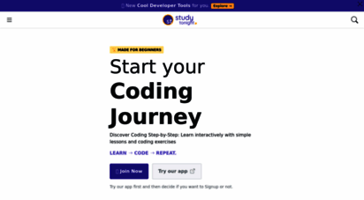 studytonight.com - studytonight - best place to learn coding online