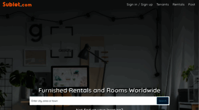 sublet.com - furnished apartments, houses, rooms for rent and sublets. find short term furnished and unfurnished rentals.
