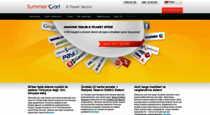 summercart.com.tr - dünya çapında başarılı e-ticaret yazılımı - profesyonel eticaret siteleri ve paketleri
