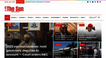 sunnewsonline.com - the sun nigeria - nigerian national tabloid newspaper