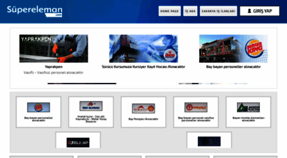 supereleman.com - sakarya iş ilanları - eleman arayanlar  süper eleman
