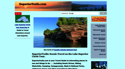 superiortrails.com - lake superior circle tour  camping, hiking, scenic travel