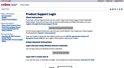 support.unisys.com
