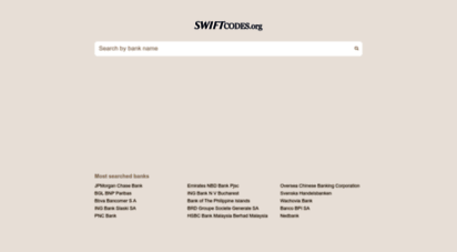 swiftcodes.org - bank swift codes for wire transfers