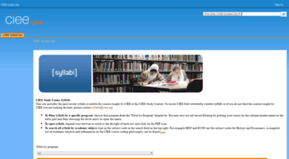 syllabi.ciee.org
