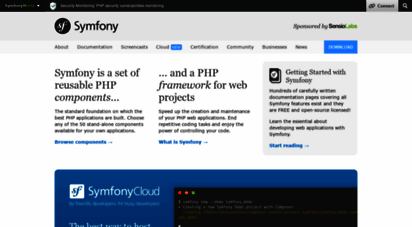 symfony.com - symfony, high performance php framework for web development