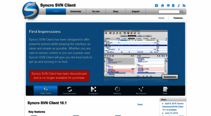 syncrosvnclient.com - subversion svn client