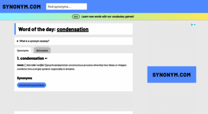 synonym.com - synonyms thesaurus with definitions and antonyms