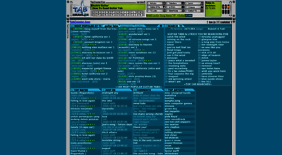 tabcrawler.com - tabcrawler.com® - 940,000 guitar tabs, bss tabs, lyrics, keyboard and drum tabs archive
