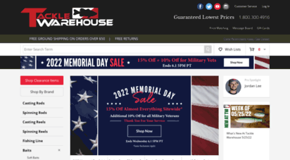 tacklewarehouse.com - tackle warehouse - bss fishing shop for fishing rods, reels, swimbaits and lures