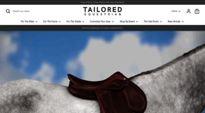 tailoredequestrian.com - tailored equestrian homepage