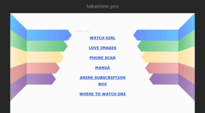 similar web sites like takanime.pro
