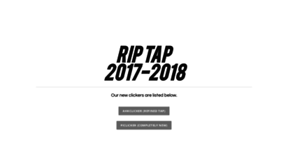 tapclient.weebly.com - rip tap :: 2017-2018