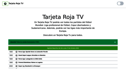 tarjetarojatv.com.es - tarjeta roja tv: rojadirecta - pirlo tv - futbol en vivo