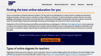 teach.com - finding the best online education for you  teach.com