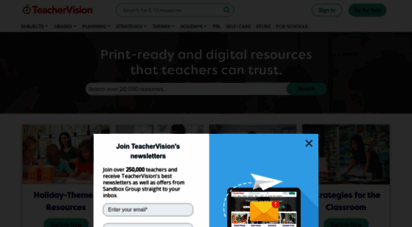teachervision.com - teachervision  trusted teaching resources since 1999 - teachervision