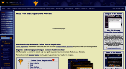 teamopolis.com - team sports websites - build a sports website with teamopolis