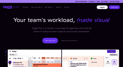 teamweek.com - toggl plan - beautifully simple project management software