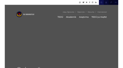 tedu.edu.tr - ted üniversitesi