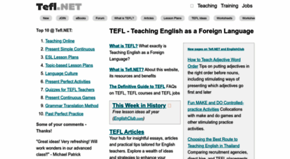 tefl.net - tefl.net  teaching english as a foreign language